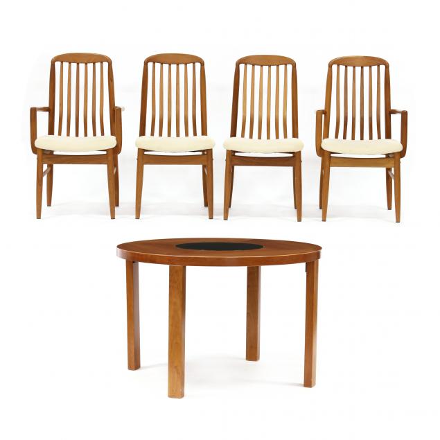 assembled-modern-table-and-four-chairs