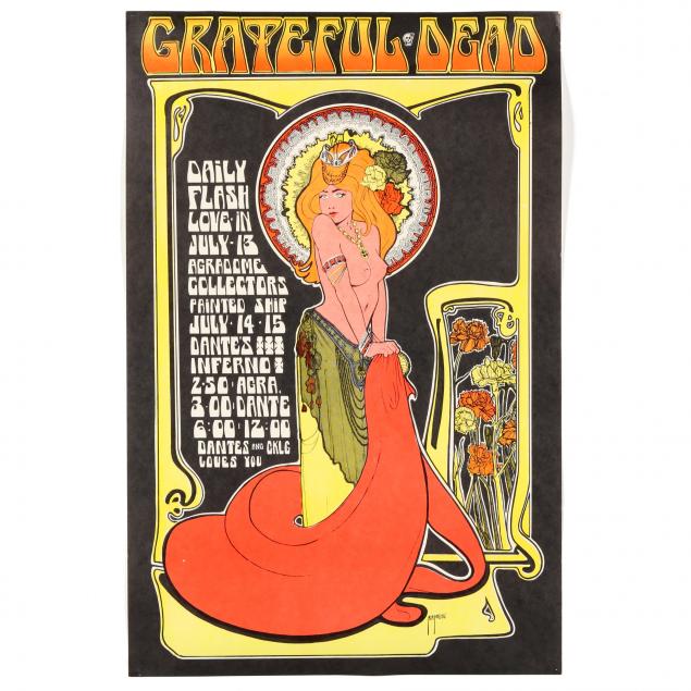 rare-vintage-bob-masse-grateful-dead-concert-poster-original-first-printing-aor-3-179