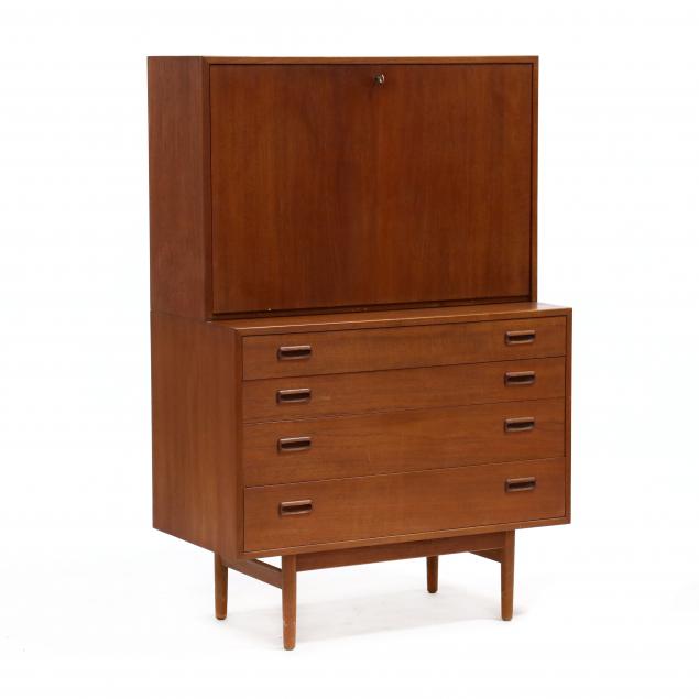 danish-modern-teak-fall-front-desk