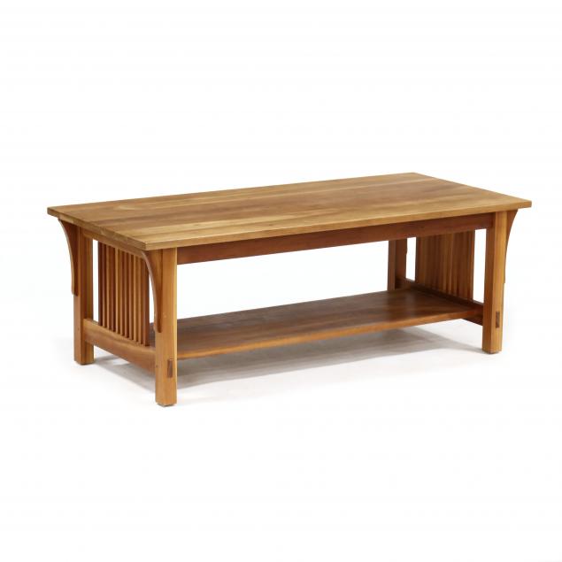 stickley-mission-style-cherry-coffee-table