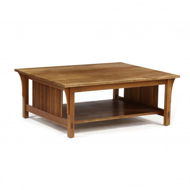 stickley-mission-style-cherry-coffee-table