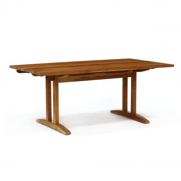 stickley-mission-style-cherry-harvest-table-with-two-leaves