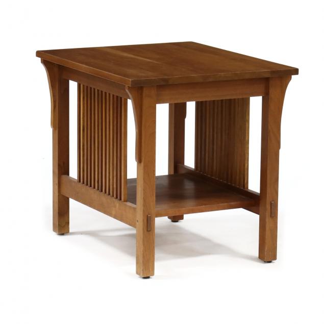 stickley-mission-style-cherry-side-table