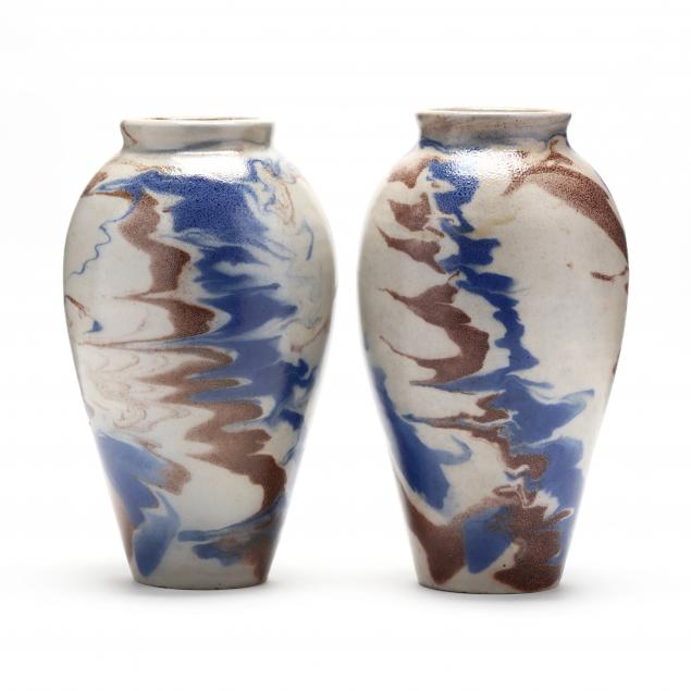 a-well-matched-pair-of-vases-c-r-auman-pottery-c-b-masten-glazier