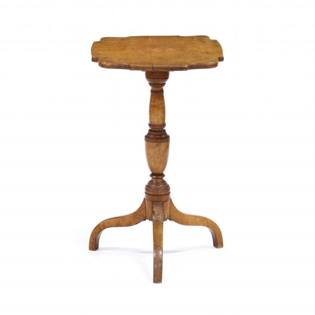 new-england-federal-birdseye-maple-tilt-top-candlestand