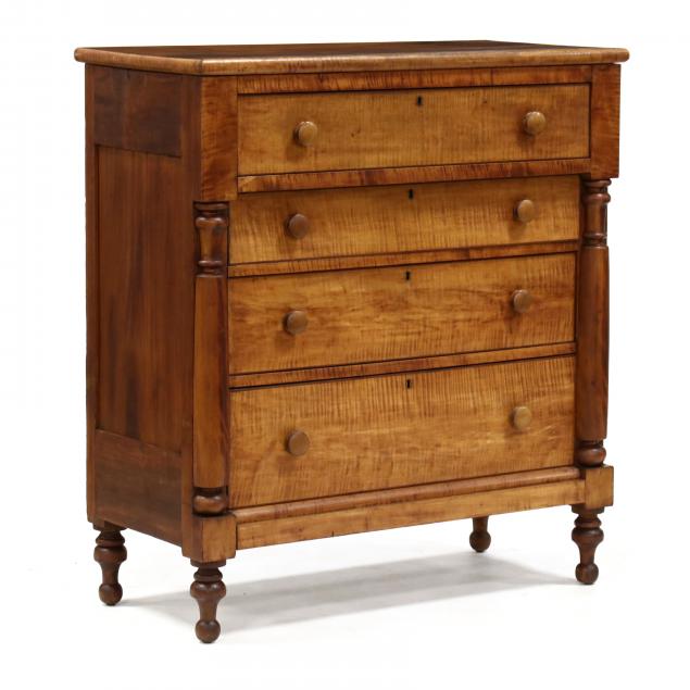 american-late-classical-tiger-maple-chest-of-drawers