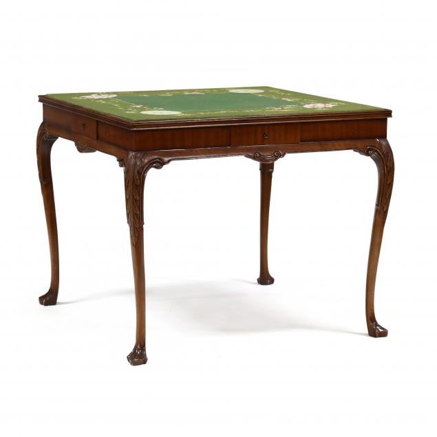 ardley-hall-english-style-carved-mahogany-and-needlepoint-game-table