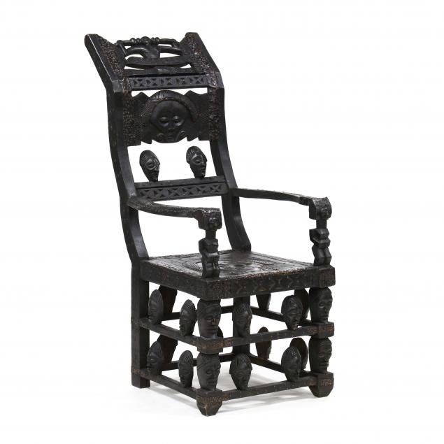 african-carved-wood-throne-chair