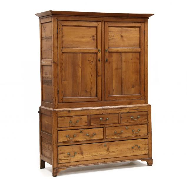 antique-english-country-pine-livery-cupboard