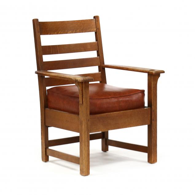 limbert-mission-oak-armchair