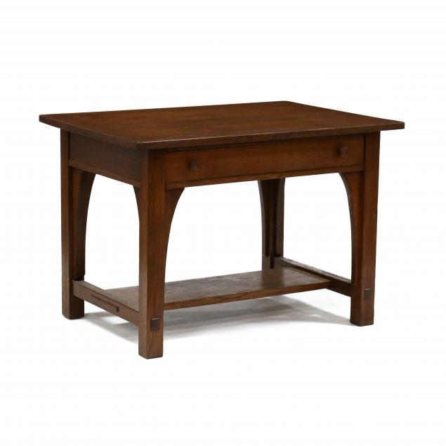 limbert-mission-oak-library-table