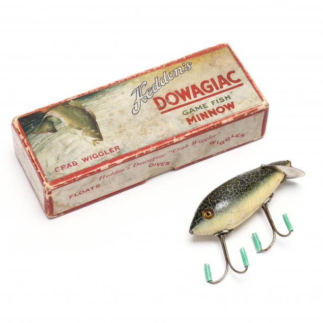 Heddon's Genuine Dowagiac Crab Wiggler Lure with Box (Lot 1266 - The  Winter Decoy & Sporting Art AuctionMar 3, 2022, 12:00pm)