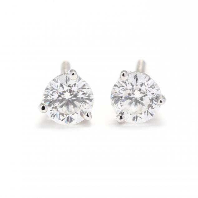 white-gold-and-diamond-ear-studs