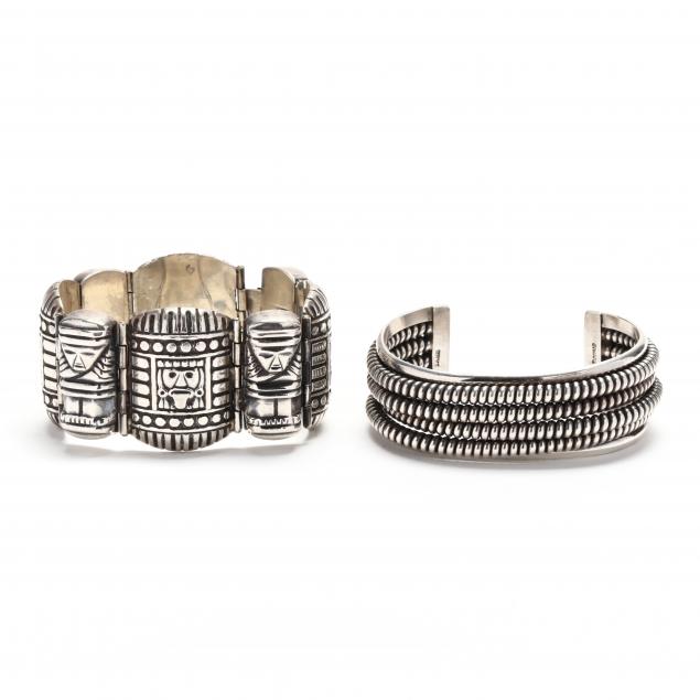 two-sterling-bracelets