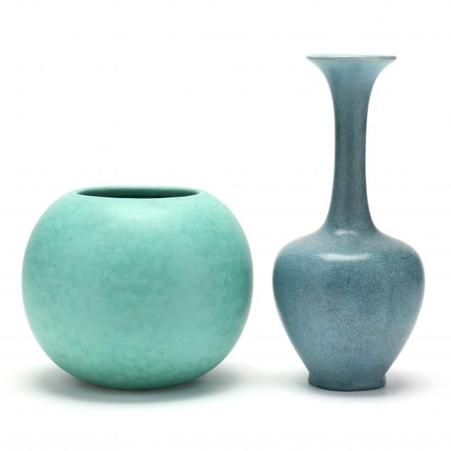 two-pottery-vases-including-rookwood