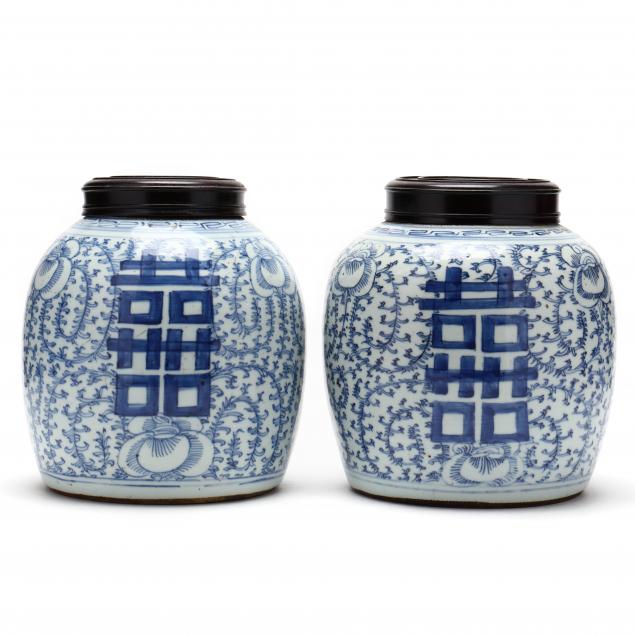 a-pair-of-chinese-blue-and-white-double-happiness-ginger-jars