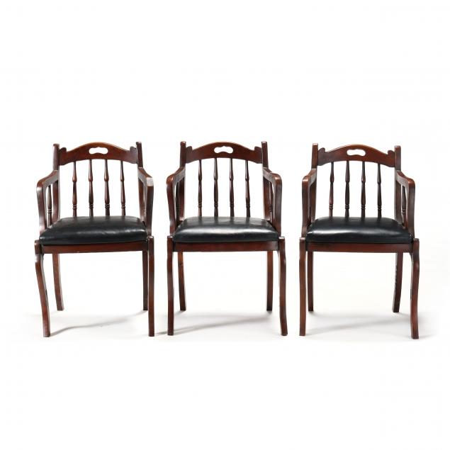 thomas-day-set-of-three-walnut-armchairs