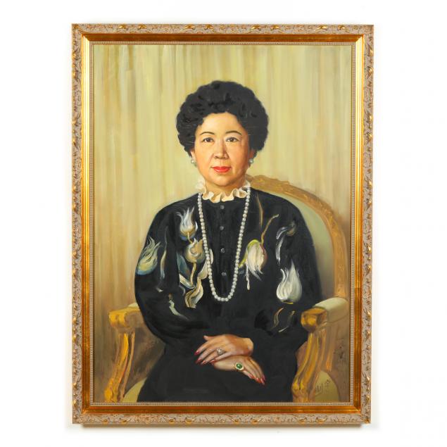 chen-yanning-chinese-american-b-1945-portrait-of-lily-a-chow