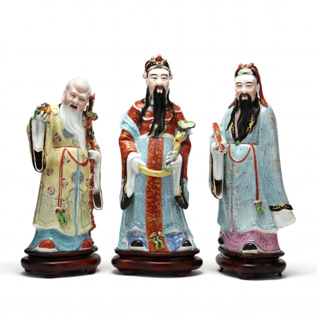 three-chinese-porcelain-famille-rose-sanxing-figures