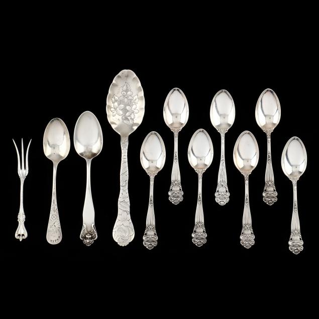 a-grouping-of-american-sterling-silver-flatware