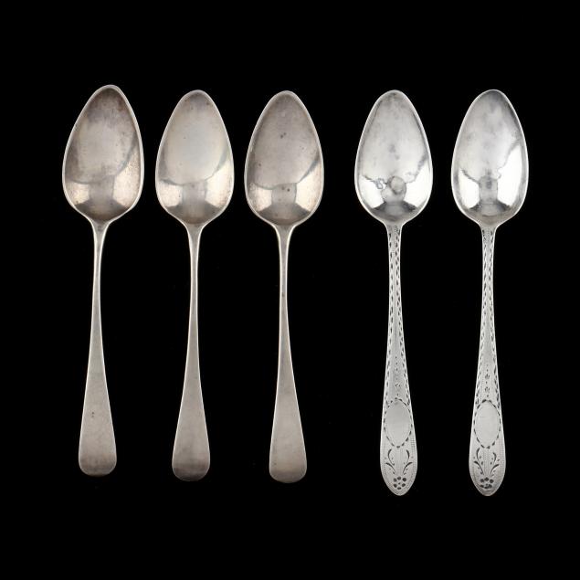 five-george-iii-silver-small-teaspoons-including-bateman