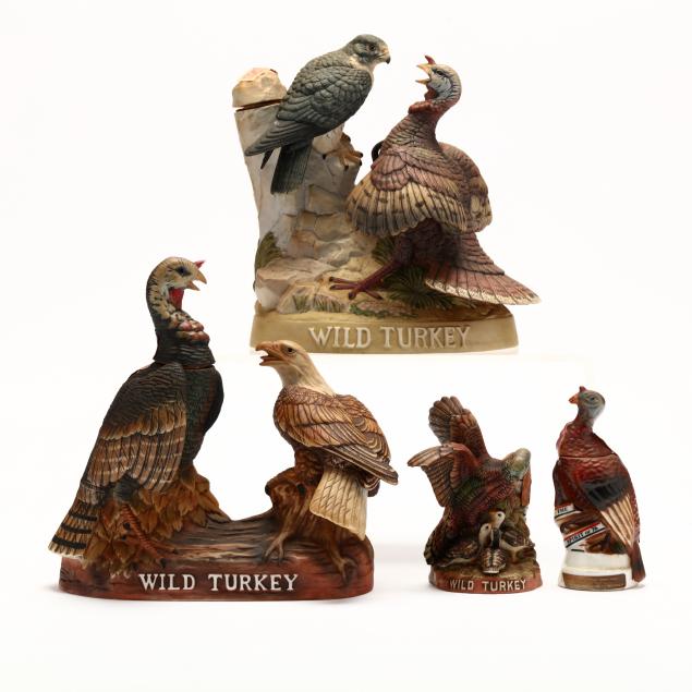 wild-turkey-bourbon-whiskey-in-porcelain-decanters-mini-decanters