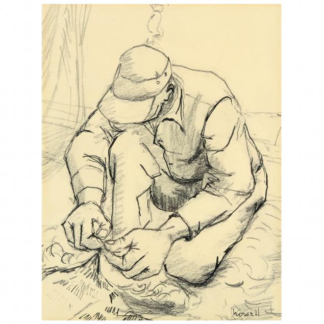 claude-howell-nc-1915-1997-i-mending-nets-i