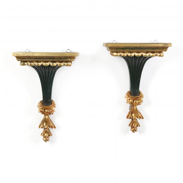 pair-of-decorative-parcel-gilt-wall-brackets