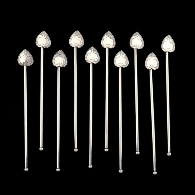 ten-american-sterling-silver-straw-stirrers