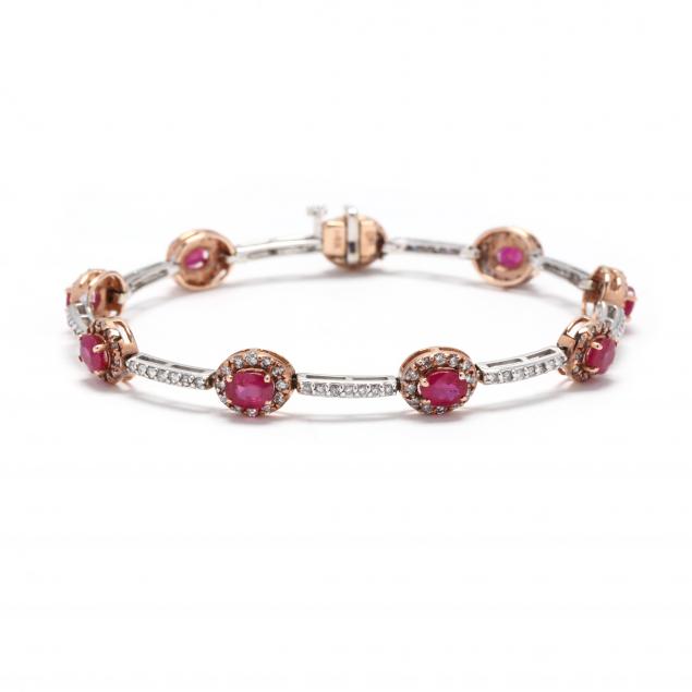 bi-color-gold-and-gem-set-bracelet