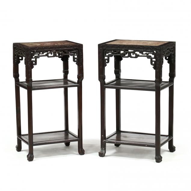 two-similar-antique-chinese-marble-top-stands