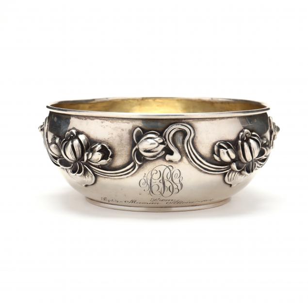 art-nouveau-sterling-silver-floral-bowl