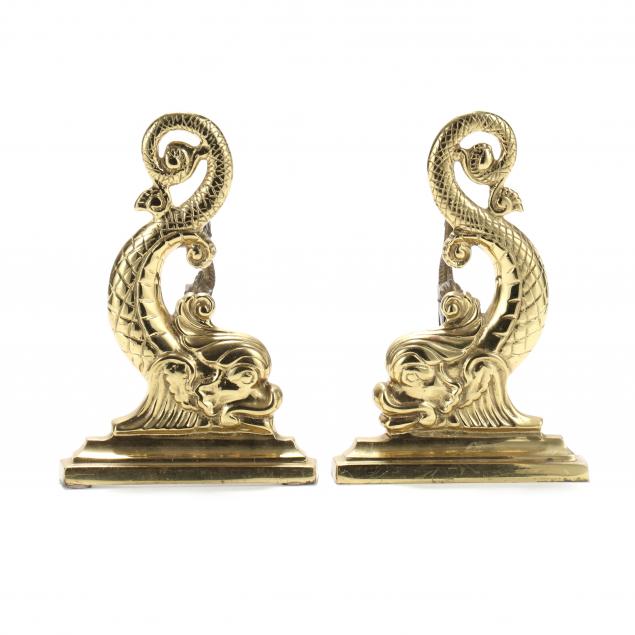 virginia-metalcrafters-pair-of-brass-dolphin-andirons