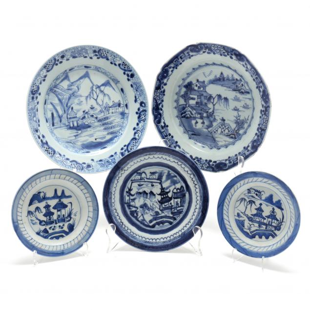 a-group-of-chinese-blue-and-white-canton-and-nanking-porcelain