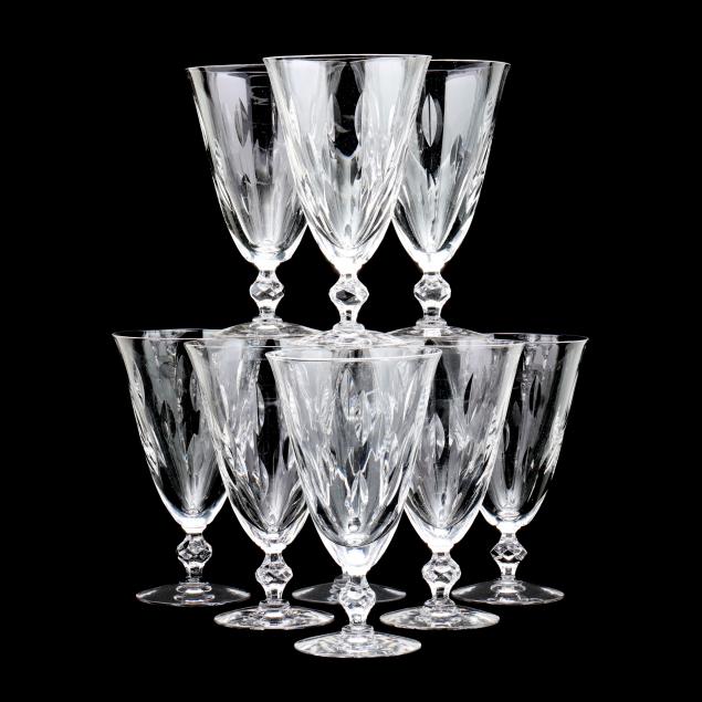 nine-cut-glass-goblets
