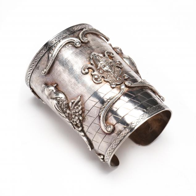 peruvian-925-silver-figural-cuff