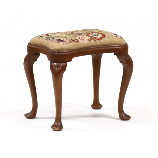 queen-anne-style-needlepoint-stool