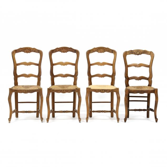 set-of-four-french-provincial-style-carved-ladder-back-chairs