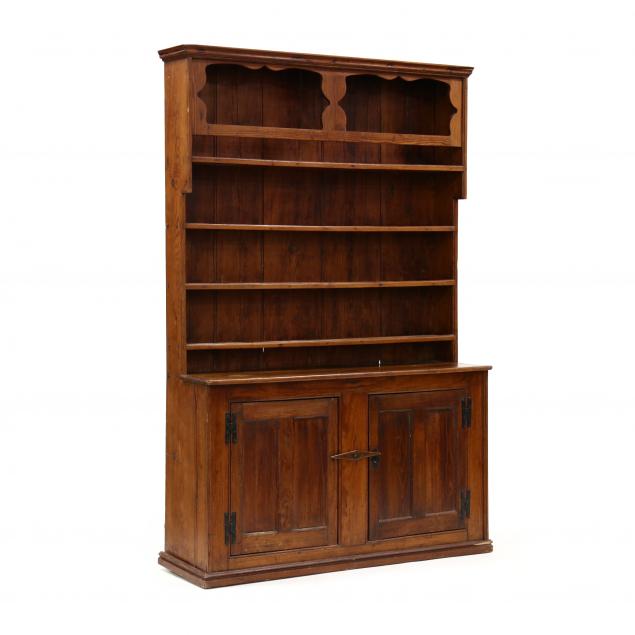 antique-southern-yellow-pine-step-back-cupboard