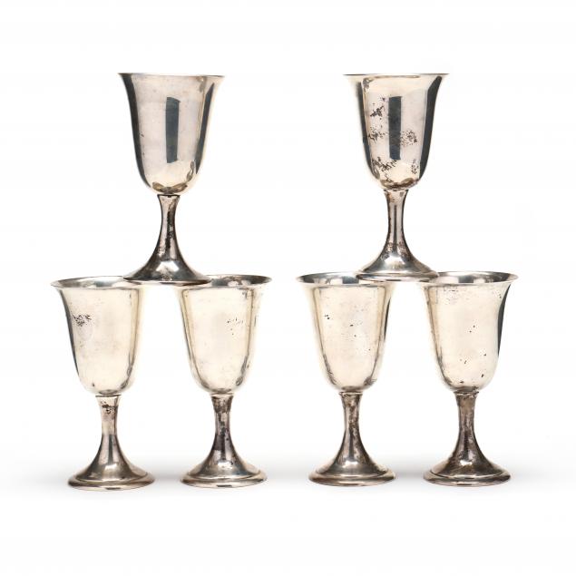 six-american-sterling-silver-goblets