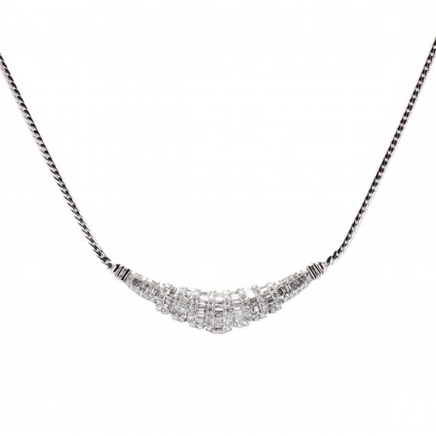 white-gold-and-diamond-necklace