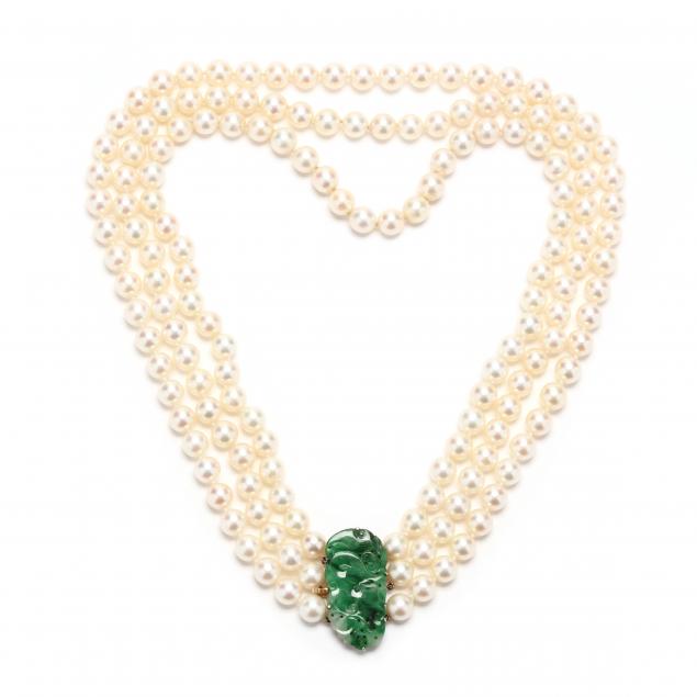 triple-strand-pearl-necklace-with-gold-and-jade-clasp