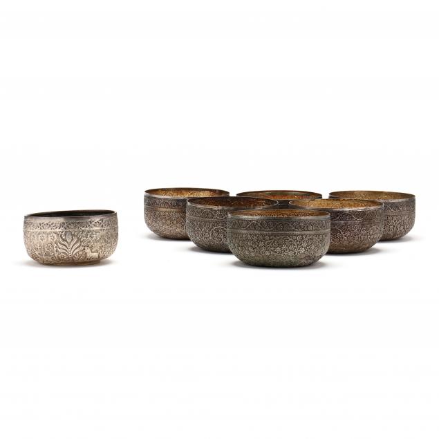 a-grouping-of-seven-southeast-asian-silver-bowls