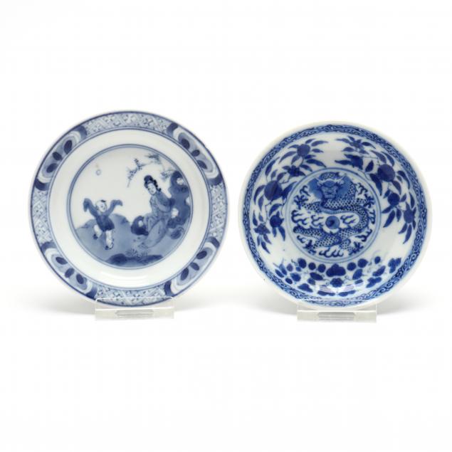 two-chinese-blue-and-white-porcelain-small-dishes