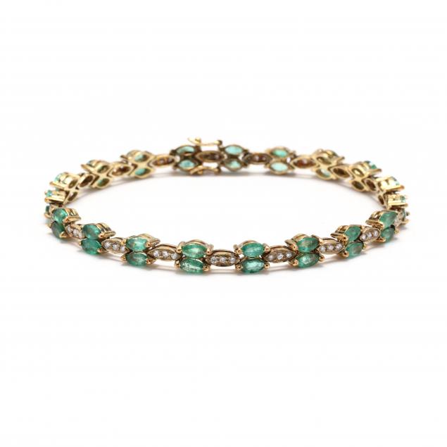 gold-emerald-and-diamond-line-bracelet