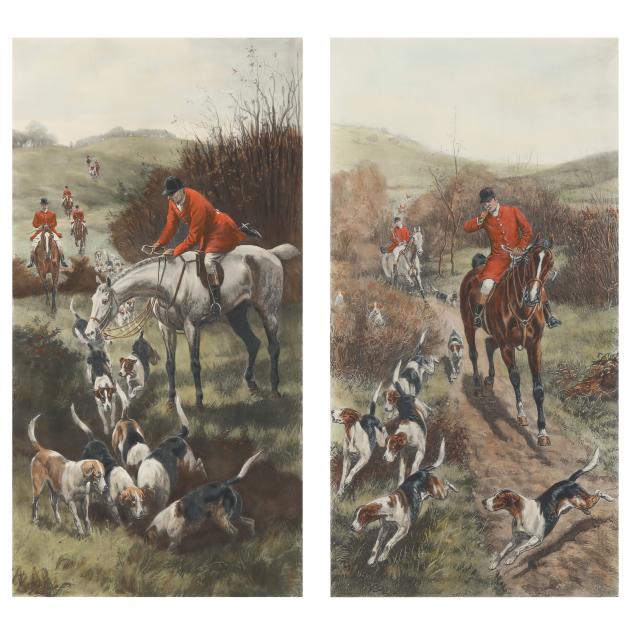 alfred-charles-havell-british-1855-1928-two-fox-hunting-engravings