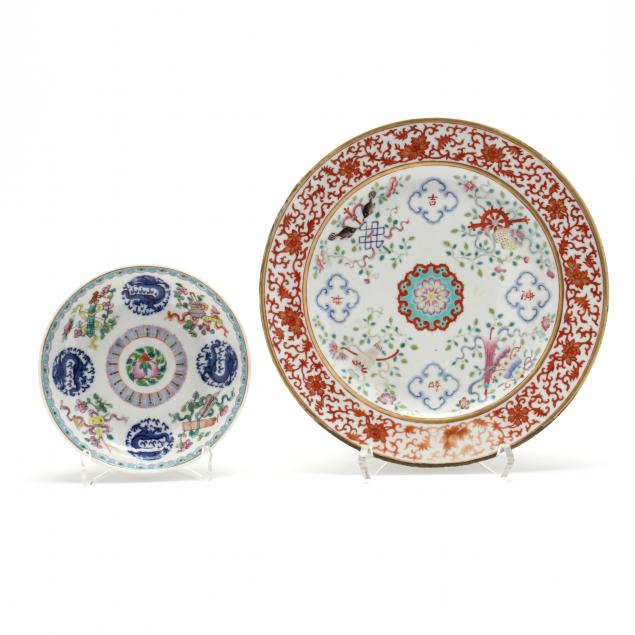 two-chinese-export-porcelain-dishes