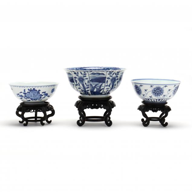 a-group-of-chinese-blue-and-white-bowls-with-stands