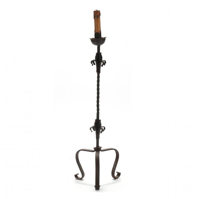 continental-wrought-iron-floor-candlestick