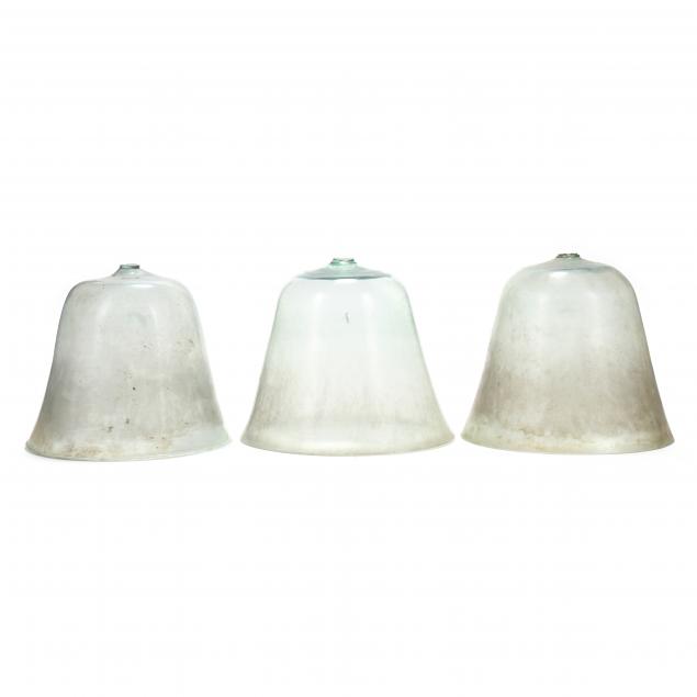 three-large-antique-blown-glass-cloches